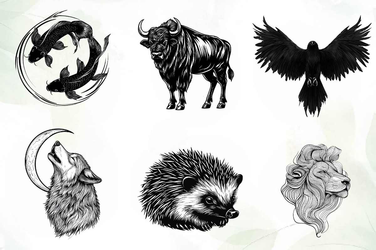 Black Animals icon clipart, an Illustration by CreationArt (Photo 5 of 5)