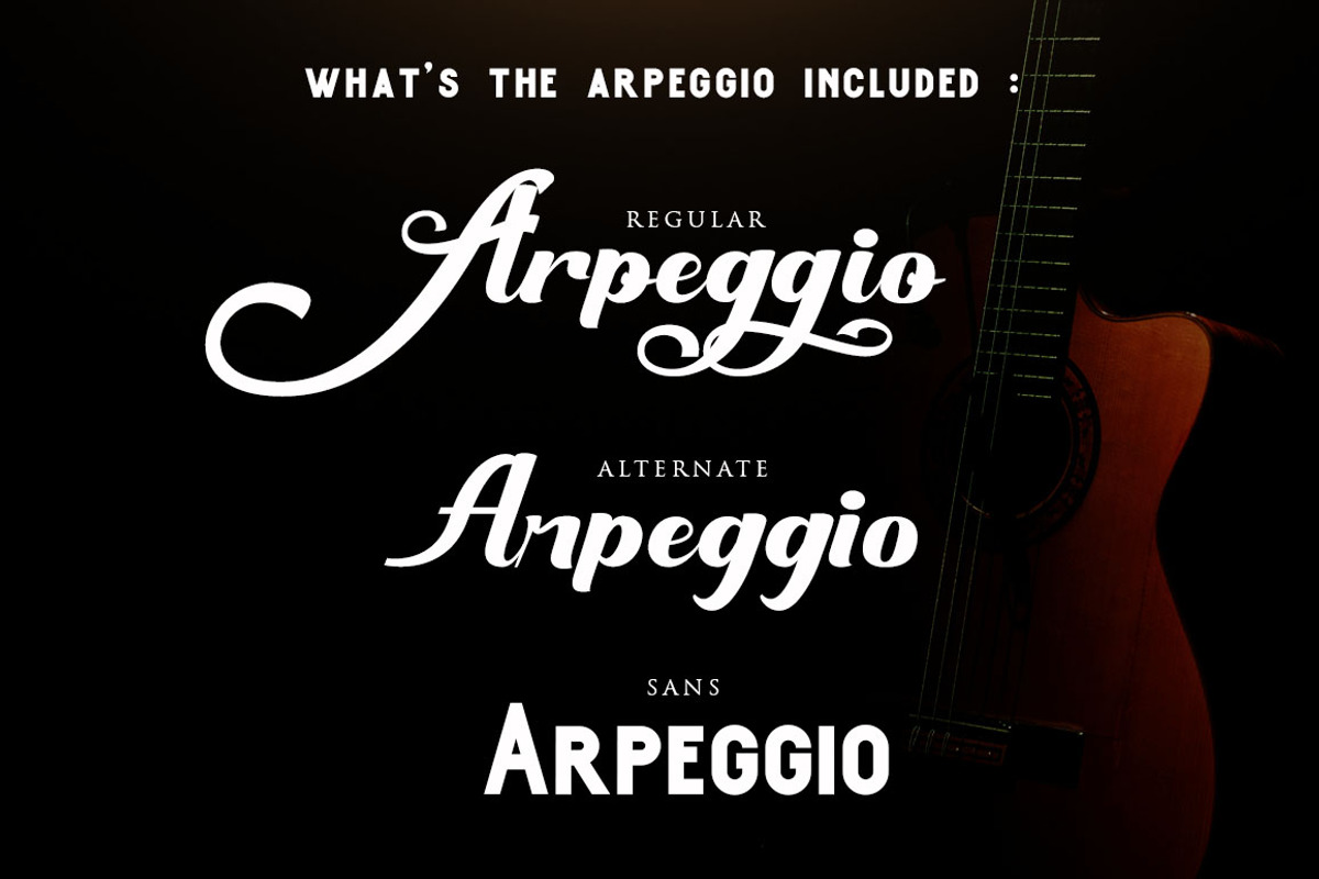 Arpeggio l Font Duo&6 Logo Templates preview 2