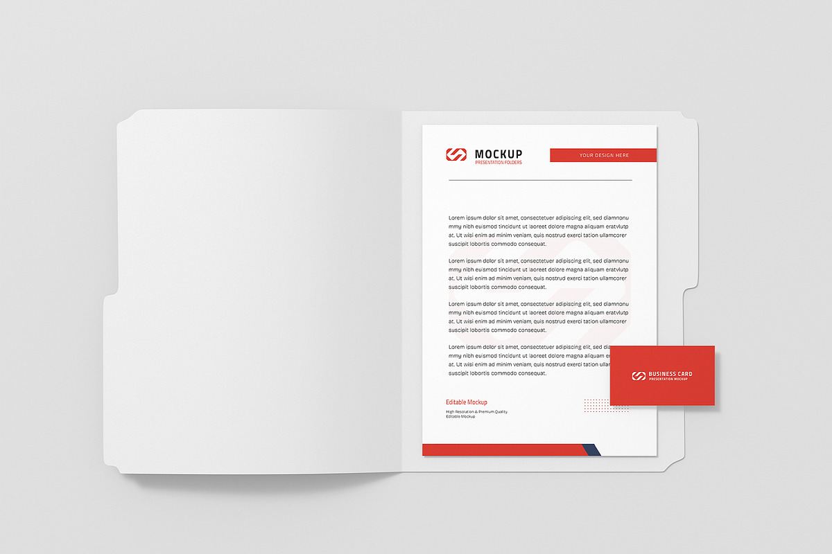 Presentation Folder Mockup Template, a Product Mockup by graphypix (Photo 1 of 4)