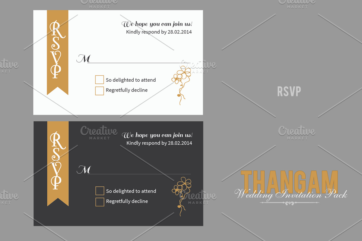 Thangam Wedding Invitation Pack, an Invitation Template by Niram Factory (Photo 4 of 5)