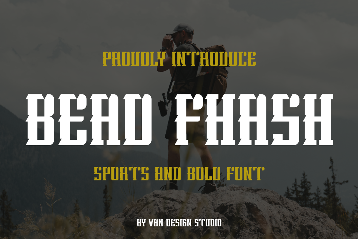 BEAD FHASH, a Sans Serif Font by Viswal Studio (Photo 1 of 6)