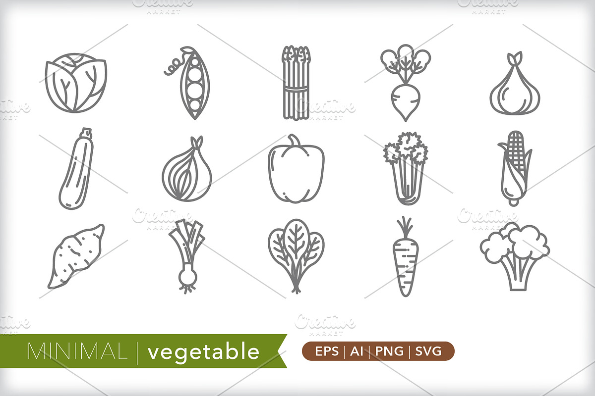 Food 10-pack icon bundle, an Outline Icon by Picture Window (Photo 4 of 12)