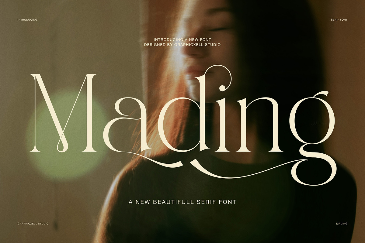 Mading Elegant Display Serif Font, a Serif Font by Graphicxell (Photo 1 of 8)