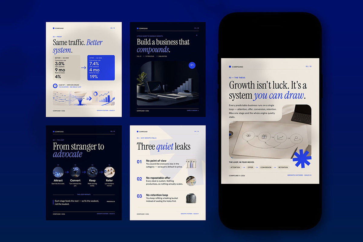 Compound Business Strategy Instagram, a Social Media Template by Pitchlook.Studio (Photo 3 of 3)