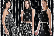 Skull & Bones Patterns + Clipart, a Pattern Graphic by Sveta Aho (Thumbnail 4 of 5)