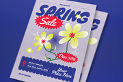 Purple Bold Spring Sale Flyer Set, a Flyer Template by graphicook (Thumbnail 2 of 3)