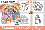 Minimal Art Coloring Pages For Kids, an Illustration by Design Station (Thumbnail 1 of 5)