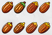 Date Fruit Vector Clipart Collection, a Food Illustration by newminddesign (Thumbnail 1 of 8)