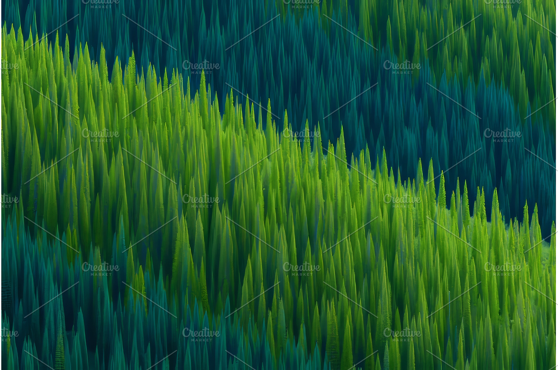 Robust green trees thrive in forests, a Nature Photo by ZinetroN