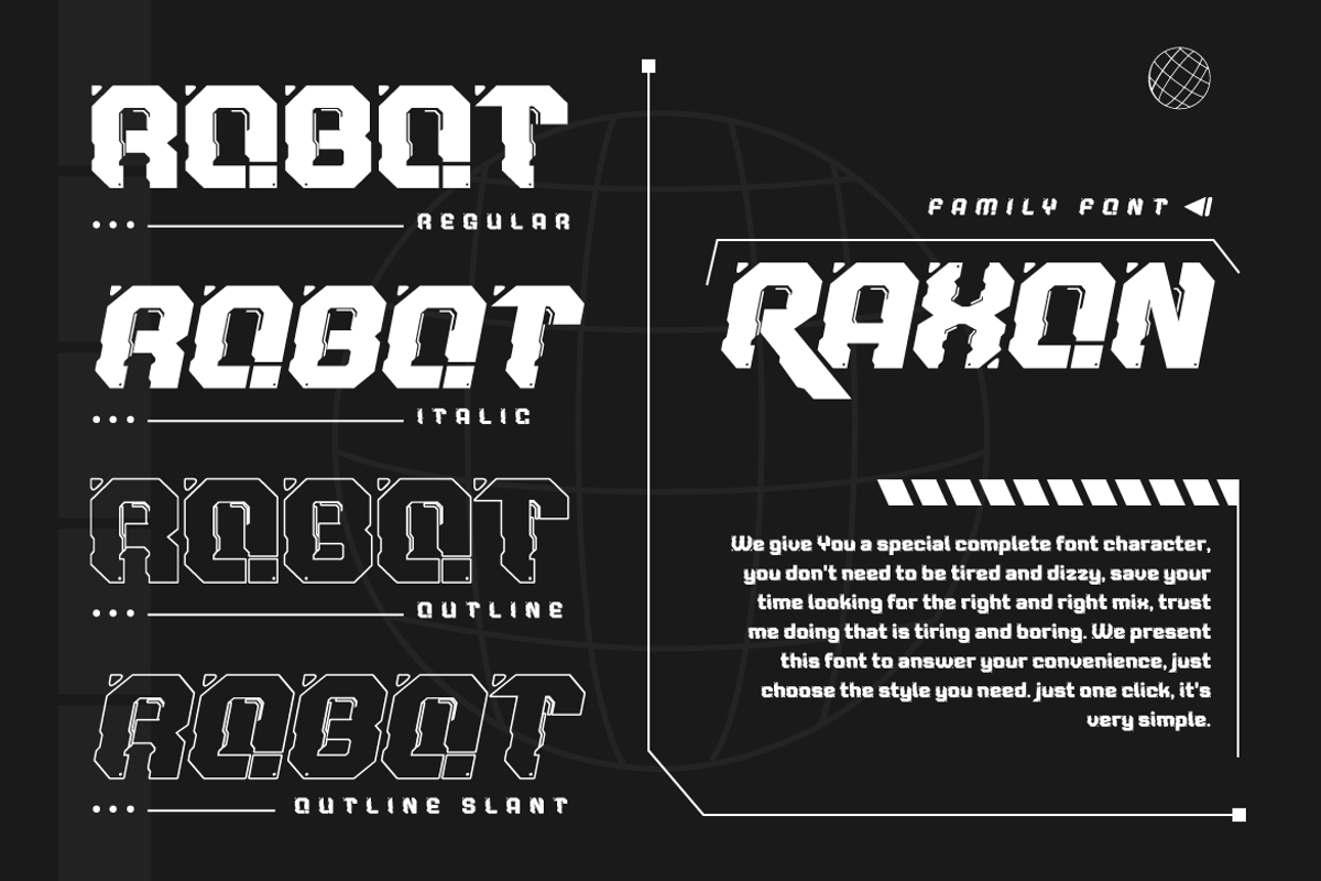 RAXON – Futuristic Font, a Font by productype1 (Photo 2 of 12)
