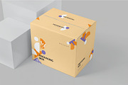 7 Packaging Box Mockups, a Packaging Mockup by megostudi0 (Thumbnail 9 of 9)