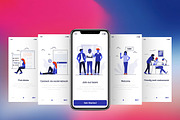 15 Onboarding Screens for App, a Templates & Theme by Creative Graphics (Thumbnail 7 of 9)