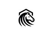 Modern Horse Home Emblem, a Branding & Logo Template by Vectorium Studio (Thumbnail 1 of 2)