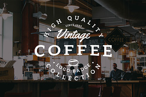 Vintage Coffee Logo Badges Vol. 3