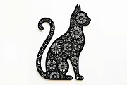 Ornate Cat Mandala Silhouette Design, an Illustration by Creativeshirt (Thumbnail 11 of 13)