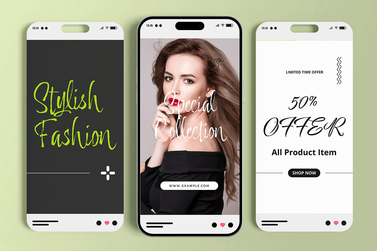 Fashion Social Media Story Design, a Social Media Template by MightyDesign (Photo 2 of 6)