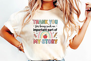 Thank You Teacher Sublimation PNG, a Seasonal Illustration by DreamPrint404 (Thumbnail 6 of 6)