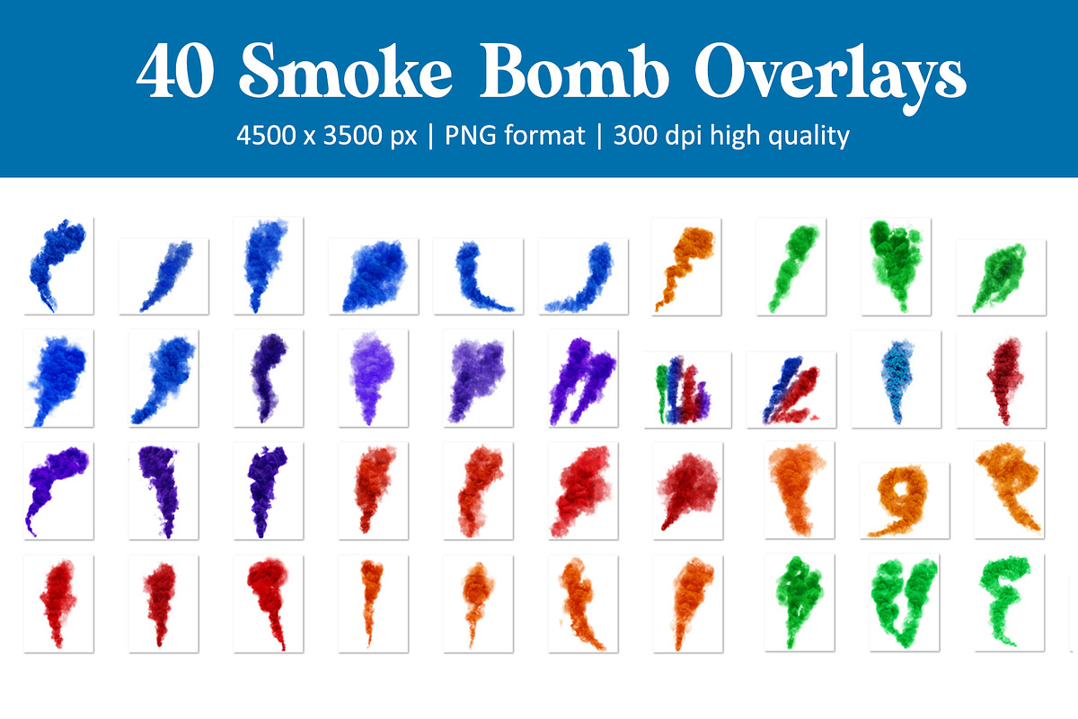 Smoke Bomb Overlays, an Object Graphic by DreamyOverlay (Photo 4 of 4)