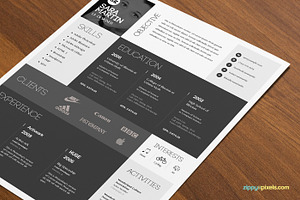 Resume/Cover Letter Template Layout