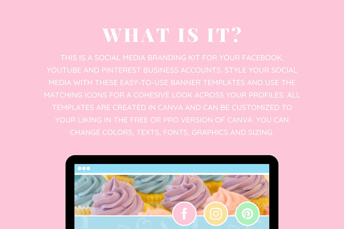 Cute Social Media Banners + Icons, a Social Media Template by SunshineStudioBoutique (Photo 2 of 9)