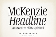 McKenzie Headline Nineties Font, a Serif Font by Mysterylab Designs (Thumbnail 2 of 9)