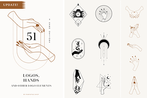 Hands & Logos/ Logo Templates Bundle