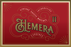 Hemera II - Vintage Decorative Font, a Serif Font by Konstantine Studio