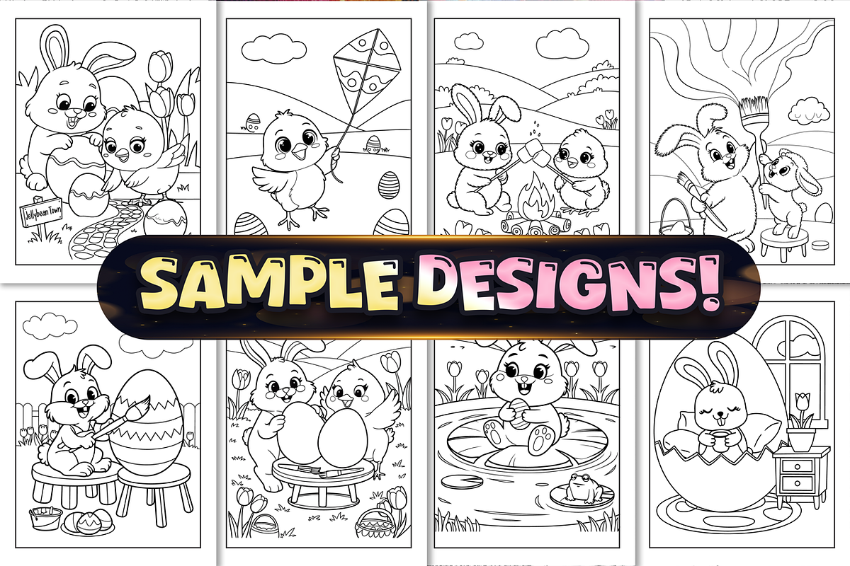 80+ Easter Cutie Coloring Pages, an Animal Illustration by Craftsbeefy (Photo 3 of 4)