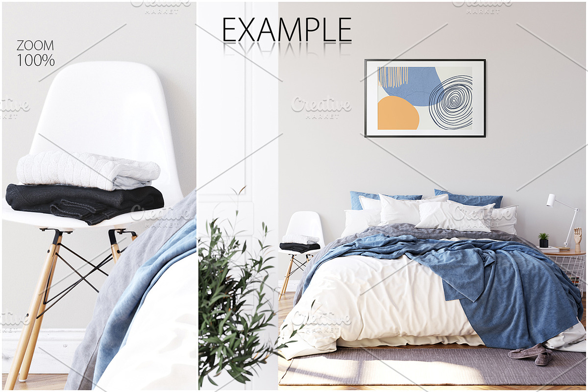 Frames & Walls Scandinavian Bundle-4, a Household Mockup by Yuri-U (Photo 11 of 38)