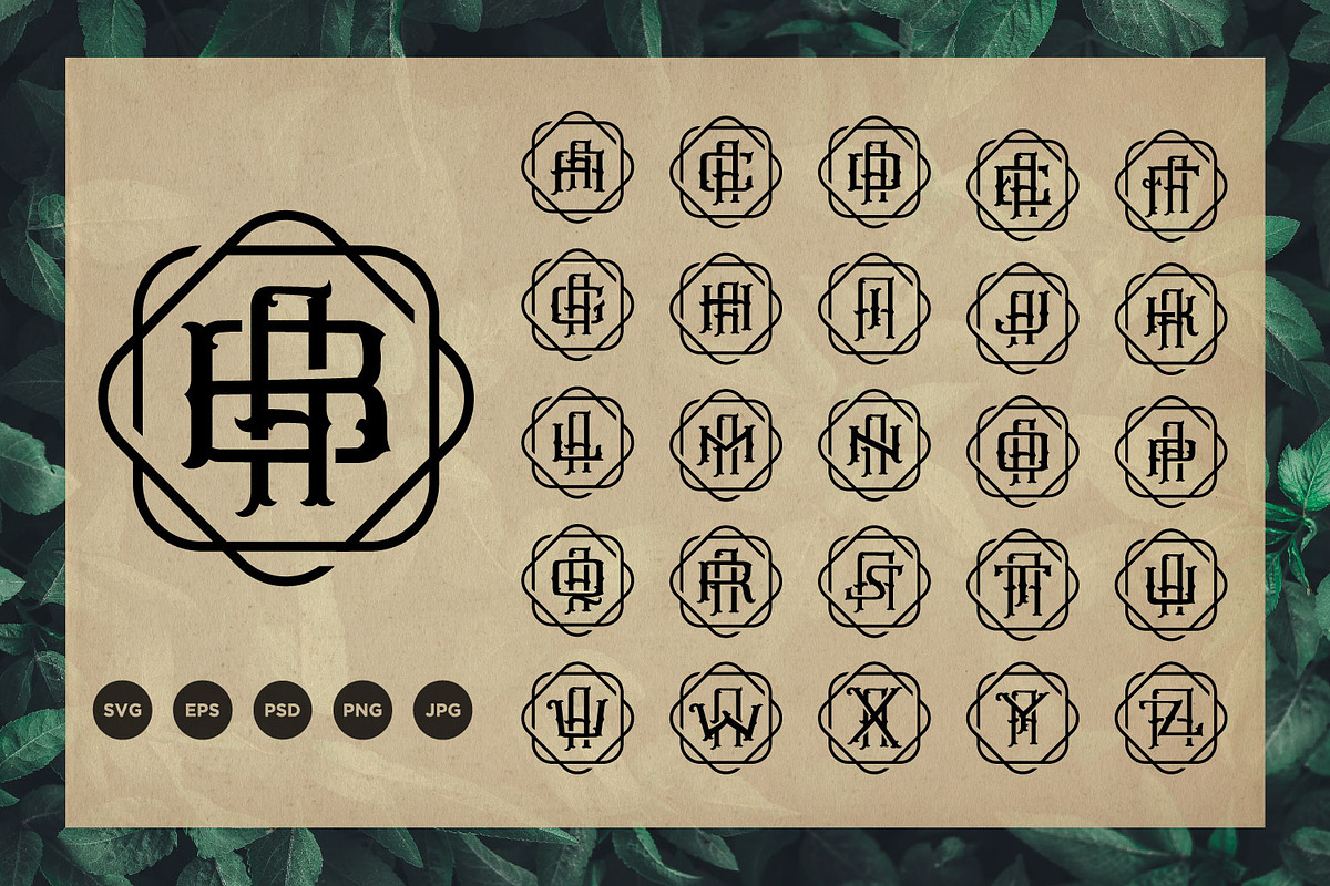 Initial Alphabet Monogram logos, a Branding & Logo Template by vectorartificer (Photo 1 of 7)