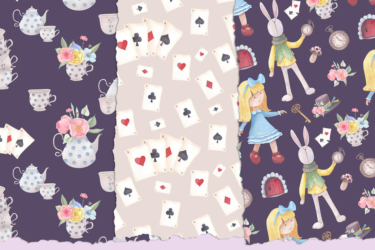 Alice in Wonderland. Watercolor, a Decorative Illustration by Nebbia (Photo 6 of 7)