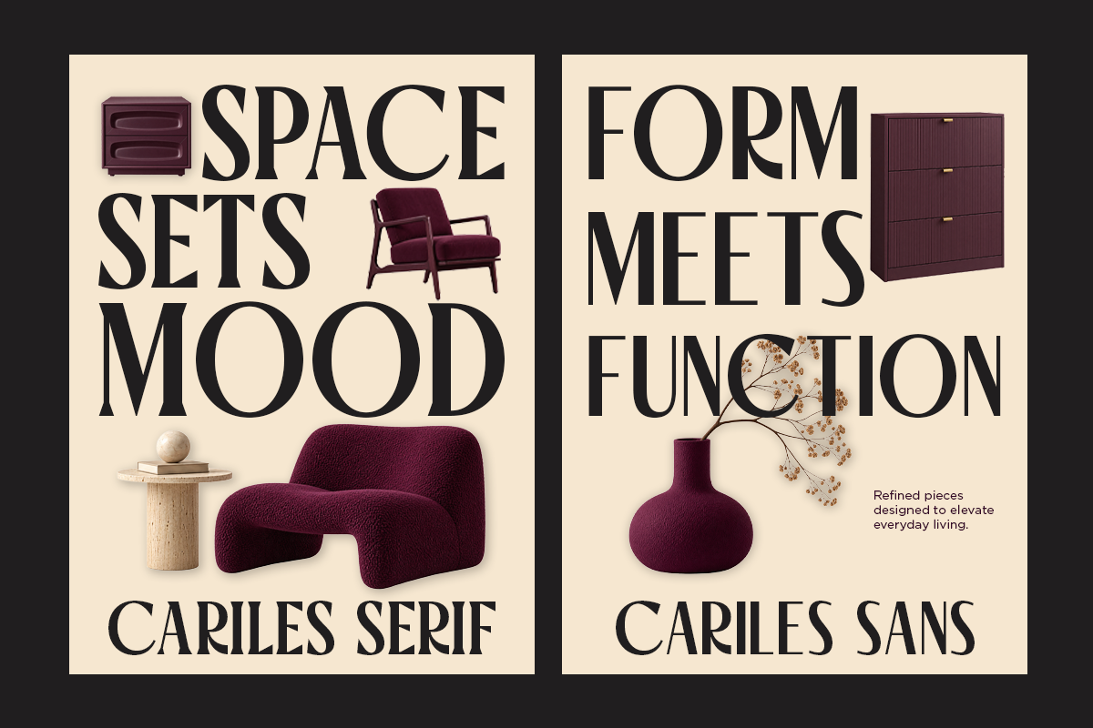 Cariles - Duo Font Sans and Serif, a Serif Font by RagamKata (Photo 2 of 10)
