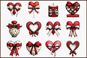 Valentine's Day Heart Coquette Bow, an Illustration by Sublimation Artist (Thumbnail 3 of 6)