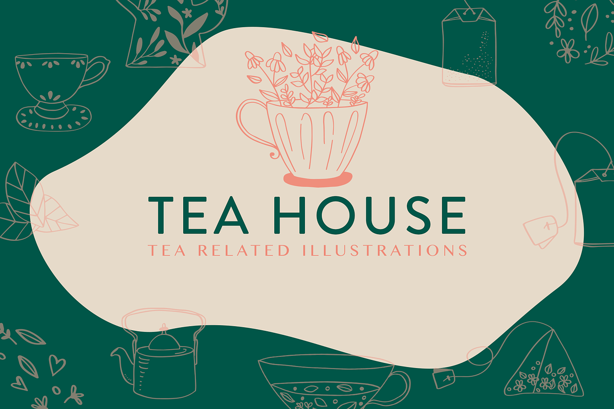 Tea House: Tea Related Illustrations, a Food Illustration by amber&ink (Photo 1 of 6)