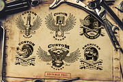Motorcycle vector design set #1, a Branding & Logo Template by Harry Kasyanov (Thumbnail 3 of 11)