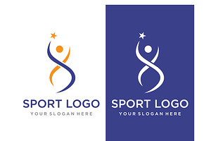 Sprinter sport logo for athletics, a Branding & Logo Template by LOGOCREATIVE