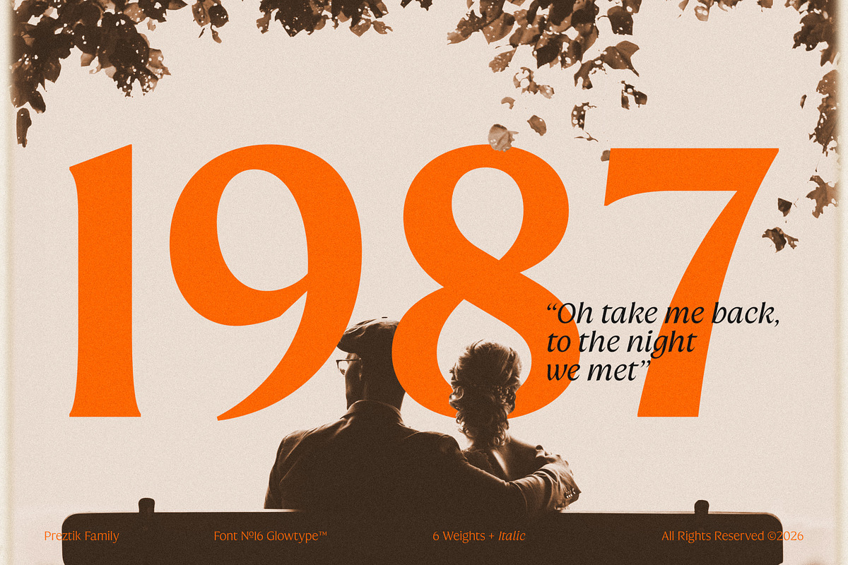 Preztik Display Typeface, a Serif Font by Glowtype (Photo 15 of 15)