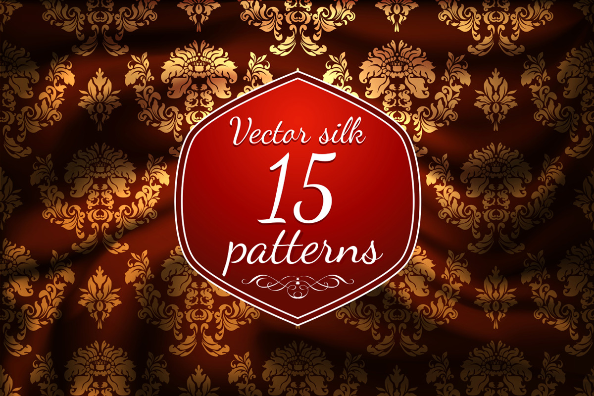 Vector patterns of silk.