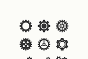 Gears Vector Set, an Icon by QueenDesigns (Thumbnail 2 of 2)