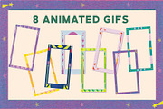 Riso print colorful photo frame set, a Decorative Illustration by studiomisprint (Thumbnail 5 of 7)