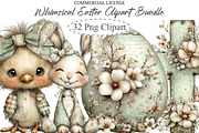 Whimsical Easter Clipart Bundle, an Illustration by designcity5 (Thumbnail 1 of 5)