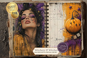 Witchy Junk Journal Printable Kit, a Seasonal Illustration by Nicole Branger Art (Thumbnail 4 of 16)