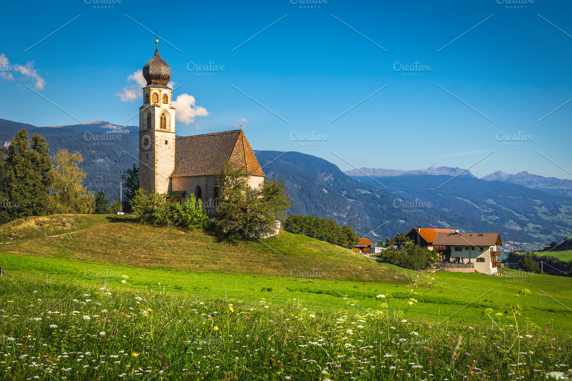 Church of St Konstantin near Siusi, an Architecture Photo by Alpine Dreams
