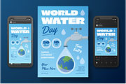 World Water Day Flyer Set, a Flyer Template by Annora Studio (Thumbnail 3 of 6)