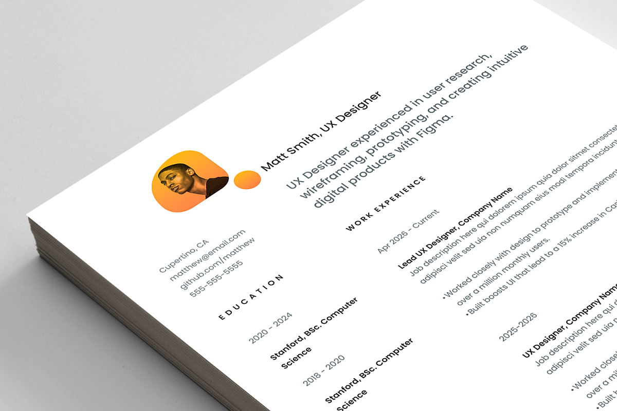 Resume/CV, a Resume Template by Reuix Studio (Photo 5 of 5)