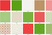 Red and Green Collection Papers 1, a Pattern Graphic by Adriana Ferrari (Thumbnail 2 of 2)