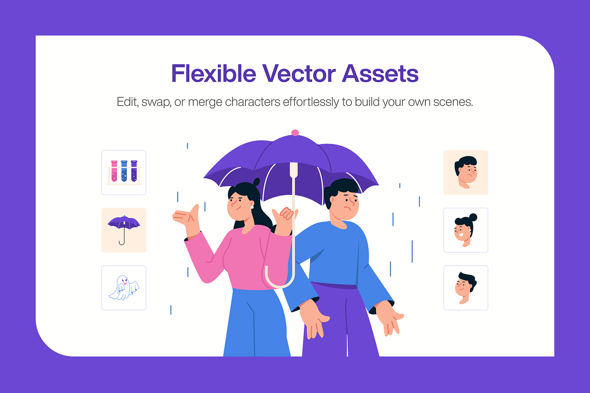 Bundle of Work & Productivity Flat, a Work Illustration by Creative Stall (Photo 4 of 19)