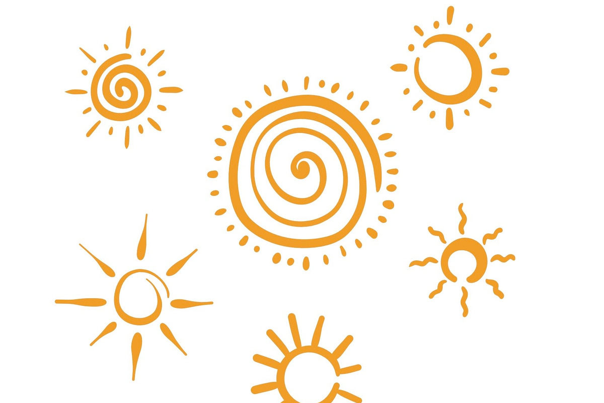 Doodle yellow sun collection, a Decorative Illustration by Anada Arty (Photo 9 of 10)