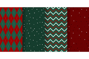 Set of Christmas seamless patterns, an Object Illustration by Tati_Kli