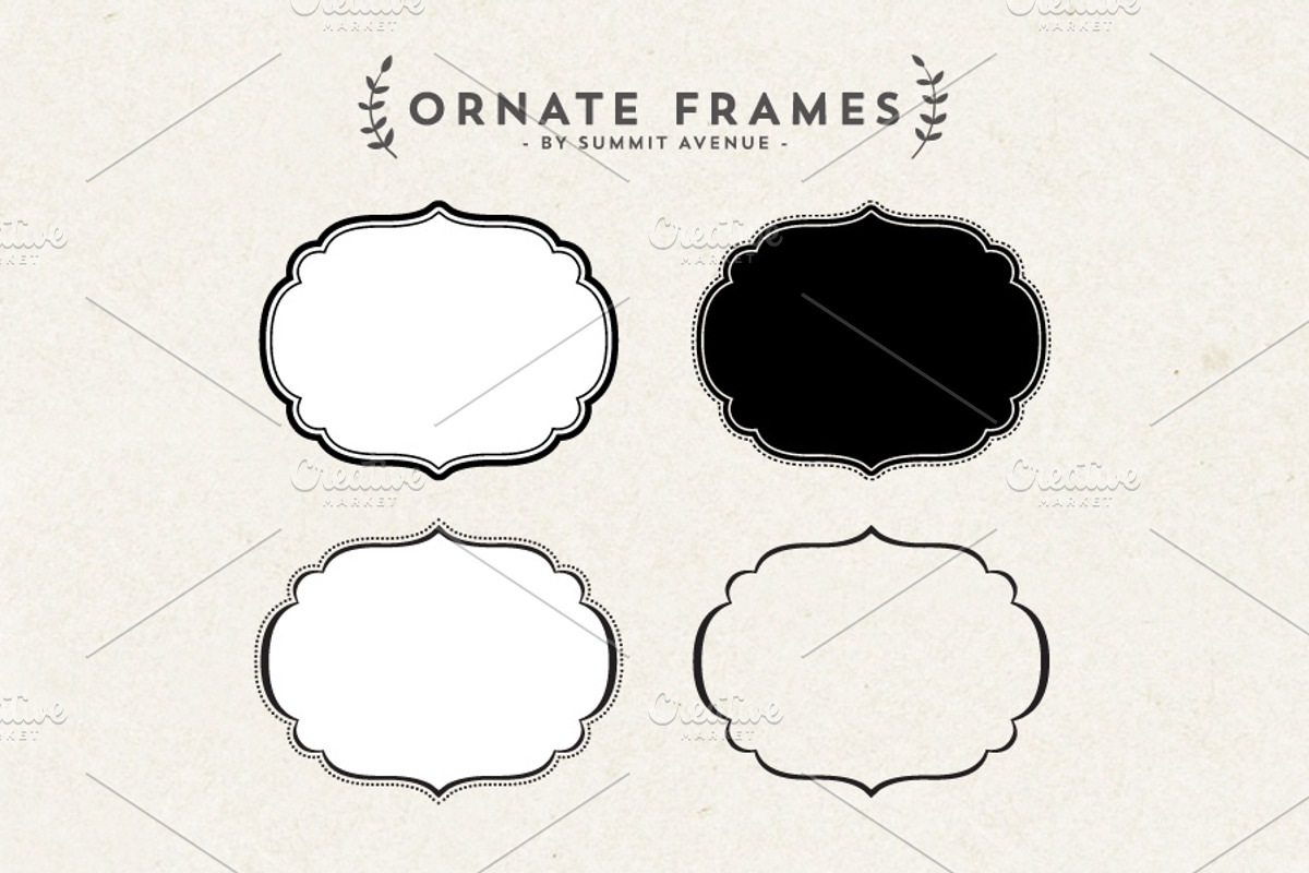 Ornate Decorative frames preview 4